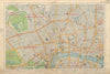 LONDON CENTRAL Westminster West End City Southwark Islington. BACON 1934 map