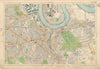 GREENWICH Blackheath Lewisham Deptford New Cross Rotherhithe. BACON 1934 map