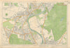 TWICKENHAM TEDDINGTON Petersham Richmond Hill/Park Ham Kingston. BACON 1934 map