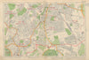CATFORD Lee Brockley Lewisham East Dulwich Forest Hill Sydenham. BACON 1934 map