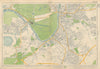 KINGSTON-UPON-THAMES Molesey Surbiton Hampton Court Thames Ditton.BACON 1934 map