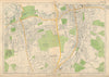 SOUTH CROYDON Carshalton Wallington Beddington Waddon Purley. BACON 1934 map