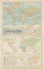Physical & Ethnographical Charts of the World. Ethnic. BARTHOLOMEW 1882 map
