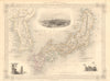 JAPAN & COREA /Korea. Yedo (Tokyo) King-ki-Tao (Seoul). TALLIS & RAPKIN 1851 map