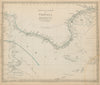 NORTH AFRICA or BARBARY. Tripoli. Libya Gulf of Sidra Sirte Fezzan SDUK 1844 map