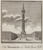 The Monument, Fish Street Hill, City of London. Wren. SMALL. THORNTON 1784