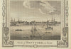 A view of Deptford, London, with St Paul's church. Sailing boats. THORNTON 1784