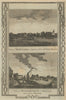 View of Mortlake, from Dukes Meadows. Hammersmith, from Chiswick. THORNTON 1784