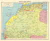 WORLD WAR 2 North-west Africa. Operation Torch landings. Dakar Air base 1943 map