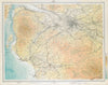 GLASGOW ENVIRONS Renfrewshire Ayrshire Troon Greenock Kilmarnock. LARGE 1895 map