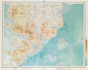 SOUTH HARRIS LEWIS Western Isles Outer Hebrides. Scotland. LARGE 1895 old map