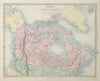 BRITISH NORTH AMERICA. Russian America. Canadian West Greenland. SDUK 1857 map