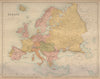 Europe. Austria Prussia Ottoman Russian Empires BARTHOLOMEW 1870 old map
