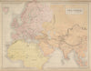 Ancient World. Europe Arabia Southwest Asia. BARTHOLOMEW 1870 old antique map