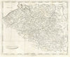 Netherlands by Arrowsmith & Lewis 1812 old antique vintage map plan chart
