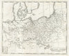 Prussian States by Arrowsmith & Lewis. Poland 1812 old antique map plan chart
