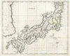 Japan by Arrowsmith & Lewis 1812 old antique vintage map plan chart