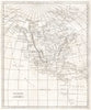 North America by Arrowsmith & Lewis. United States & Canada 1812 old map