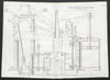 19C ENGINEERING DRAWING 145 HP marine steam engine. Caird & Co. Greenock 3 1847