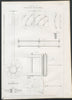 VICTORIAN ENGINEERING DRAWING Details of under-shot water wheel 1847 old print