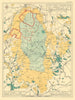 Dartmoor shewing the forest by William Harding Thompson. Devon 1932 old map