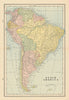 South America. Brazil Argentina Bolivia Peru Chile &c. CRAM 1894 old map