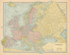 Europe. Unresolved Sweden/Finland/Russia border in Lapland. CRAM 1894 old map