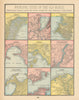 Venice Geneva Marseille Genoa Athens Alexandria Gibraltar Cairo 1894 old map