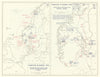 World War 2. Norway Campaign 1940. Norwegian Dispositions. German Ops 1959 map