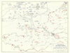 World War 2 D-Day 6 June 1944 Allied Invasion Force German Dispositions 1959 map