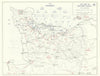 World War 2 D-Day Overlord 6-12 June 1944 Invasion beachhead 1959 old map