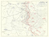 World War 2. Western Front 17 Jan-7 Feb 1945 Ardennes Offensive 1959 old map