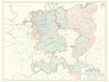 World War 2. 15 December 1944-7 May 1945. Allied Gains in Europe 1959 old map