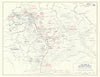 World War 2. Western Front. 22-28 March 1945. Crossing the Rhine 1959 old map