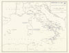 World War 2. Allied Advance to 8 October 1943. Invasion of Italy 1959 old map