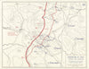 World War 2. Italy. Winter Line Campaign Dec 1943. Fight for San Pietro 1959 map