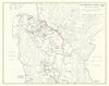 World War 2. Philippine Campaign. January 1945 Luzon landings 1959 old map