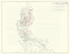 World War 2. Philippine Campaign. March-August 1945 Luzon Operations 1959 map