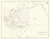 World War 2. Pacific/Japan. 15 August 1945 & changes since August 1942. 1959 map