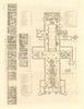Plan of Lincoln Cathedral before Georgian renovations. Bas reliefs 1806 map