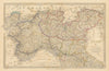 ITALY.Sardinian States,Venetian Lombardy,Parma,Modena,Bolognese.SDUK 1844 map