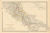 ANCIENT ITALY.South.Apulia Latium Sabini Samnium Picenum Etruria.SDUK 1844 map