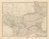 BALKANS. Northern Ottoman provinces. Wallachia Bulgaria Albania. SDUK 1853 map