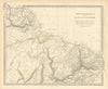 AMAZONIA. Showing Indian tribes. Guyana Surinam Brazil. Recife. SDUK 1851 map