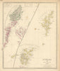 SCOTLAND ISLANDS. Western Isles. Orkneys, Shetlands and Hebrides.SDUK 1844 map