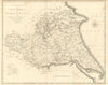 A map of the East Riding of Yorkshire with Ainsty Liberty by John CARY 1789