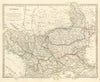 BALKANS. Northern Ottoman provinces. Wallachia Bulgaria Albania. SDUK 1844 map
