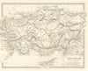 ASIA MINOR ANCIENT. Turkey. Cappadocia Cyprus Galatia Phrygia. SDUK 1844 map