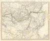 SIBERIA AND CHINESE TARTARY. Manchuria Mongolia Korea China. SDUK 1844 old map