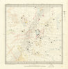 ASTRONOMY CELESTIAL. Star map. Star chart, II. Summer Solstice. SDUK 1847